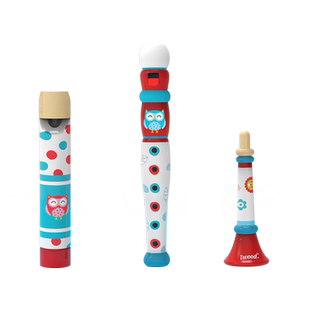 木玩世家儿童木质竖笛创意音乐幼儿园学生初学吹奏乐器