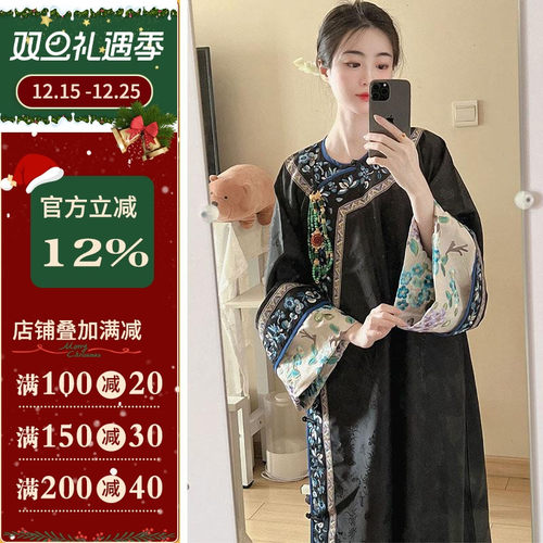 沪小鹿裁剪纸样新中式旗袍连衣裙