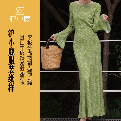 沪小鹿纸样连衣裙礼服