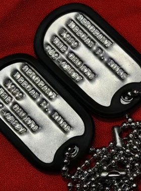 KEEGAN P.RUSS凹版ghost狗牌身份牌周边游戏手办使命召唤项链COD