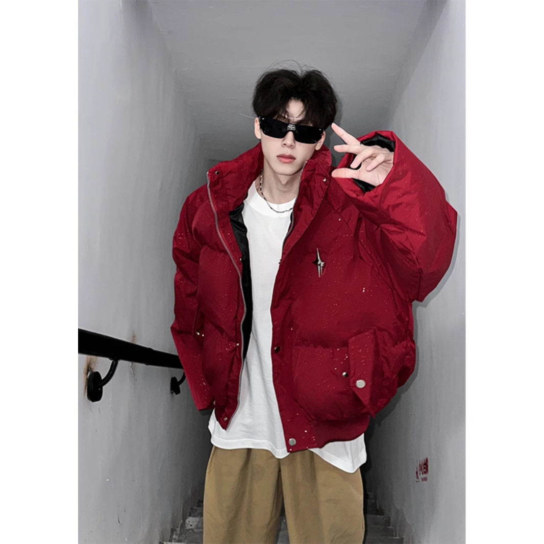 满天星棉服男新款冬季新款加厚保暖棉衣外套美式高街宽松休闲棉袄,男装,棉衣,淘宝优惠券,粉丝福利购,淘宝优惠卷