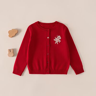 gb好孩子童装2026春夏新品专柜正品开襟线衫毛衣线衫146211KB1201