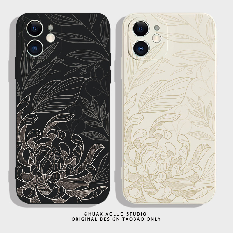 菊花台~ins小众高级感情侣手机壳