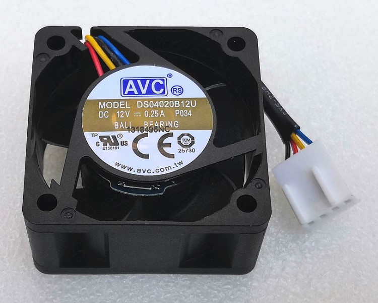 全新AVC 4020 4CM风扇 4线 DS04020B12U 0.25A 4线双滚珠调速 电脑硬件/显示器/电脑周边 散热器/风扇 原图主图