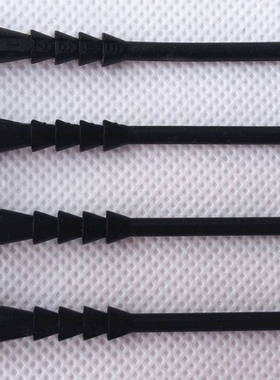 机箱风扇胶钉 长减震钉 5卡位固定 适合不同薄厚度风扇 4枚/1.2元