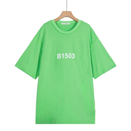 摩系列剪标男装夏季新款简约字母印花T恤宽松短袖CB01TEE060/3-15