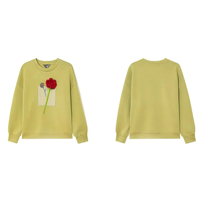 专柜价649【语】休闲时尚毛线重工刺绣落肩长袖卫衣30211/天-59