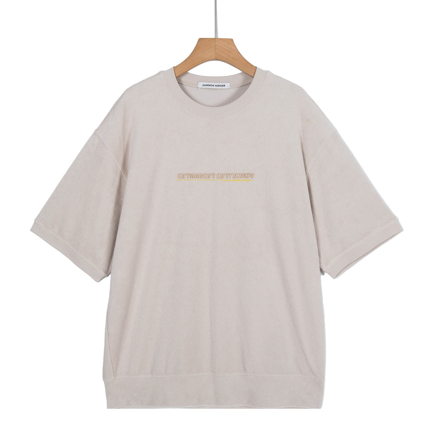 摩系列剪标男装夏新款美式复古宽松毛巾布短袖T恤CB01TEE034/3-5图片