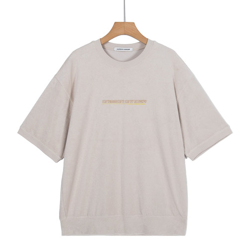 摩系列剪标男装夏新款美式复古宽松毛巾布短袖T恤CB01TEE034/3-5