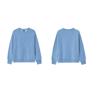 天 专柜价739 卫衣30076 休闲重工刺绣小兔图案圆领长袖 语