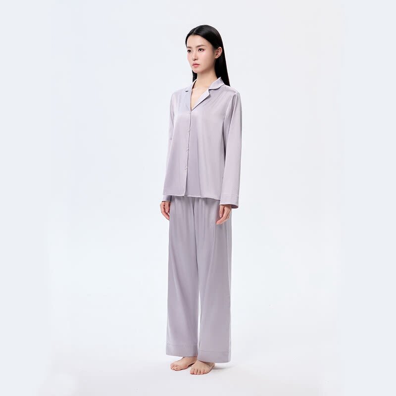 山姆可机洗19姆米真丝睡衣