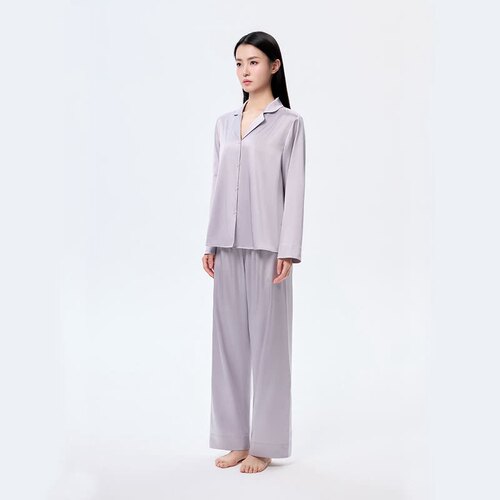 山姆可机洗19姆米真丝睡衣