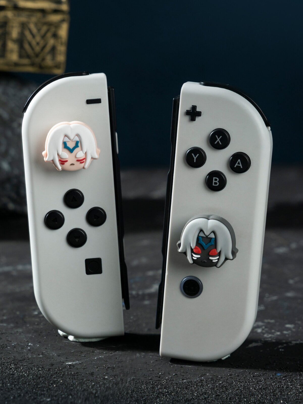 닌텐도 스위치 로커 캡 OLED 게임 콘솔 키 캡 로커 커버 NS 젤다 다크 링크 발광