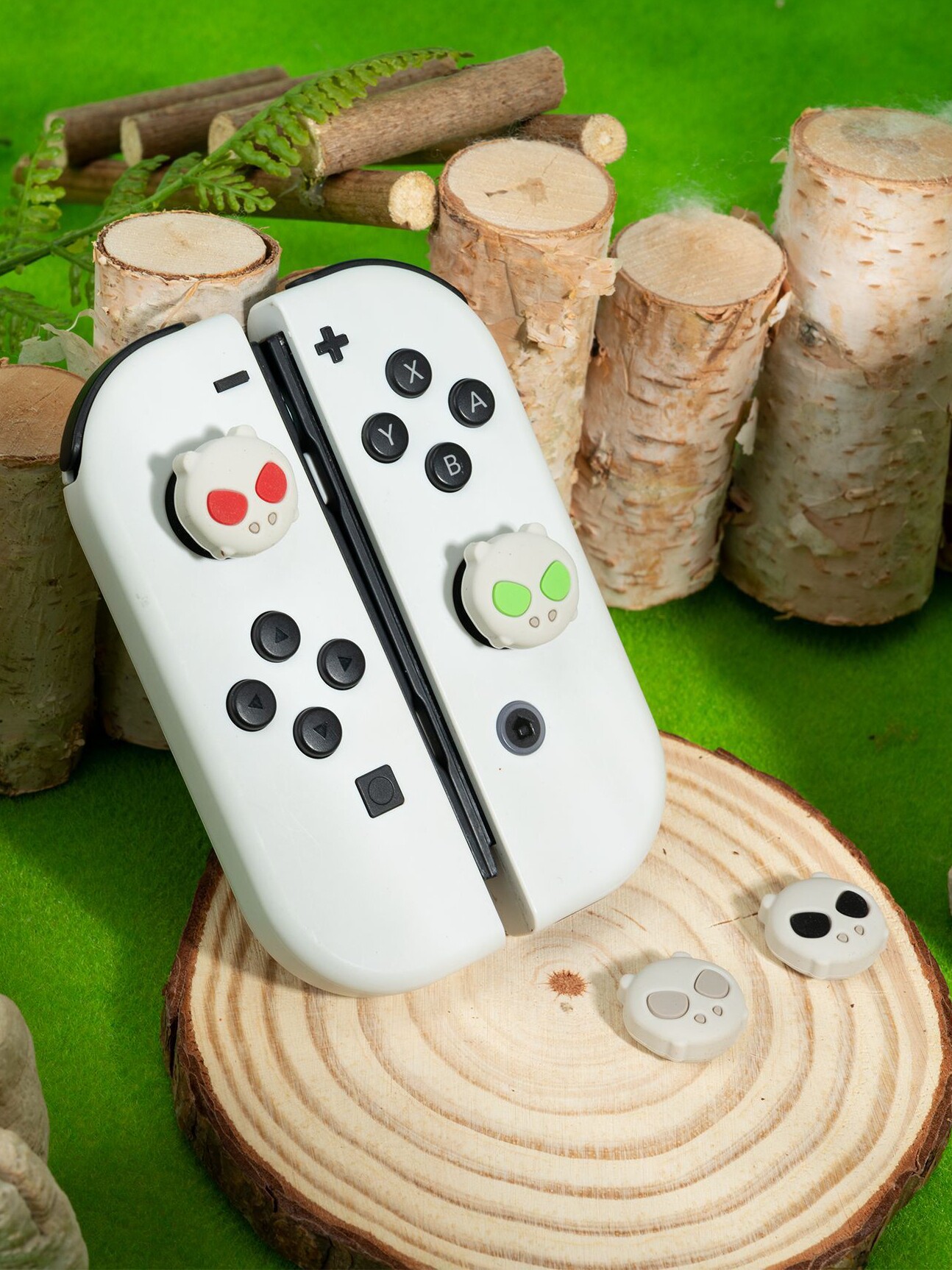 닌텐도 스위치 로커 캡 OLED 게임 콘솔 실리콘 키 캡 로커 커버 NS  카라카라