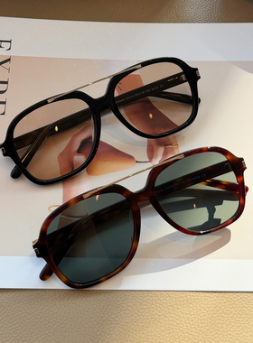 宋佳同款尼龙大框防晒飞行员墨镜