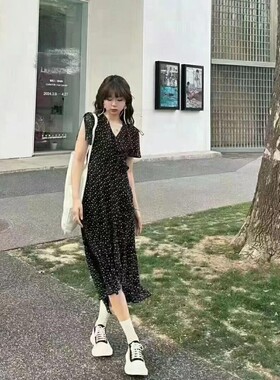 纯原M家2025夏季新款法式度假风不规则茶歇连衣裙女028HSZ30-1311