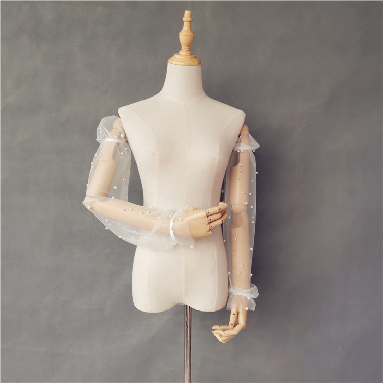 凯蒂婚饰拍照珍珠仙女森系手套