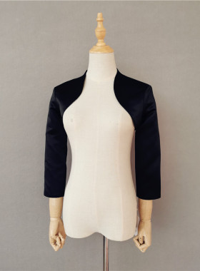 披肩婚纱礼服缎面抹胸显瘦七分