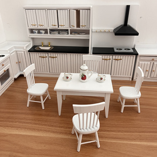 diy12分娃娃迷你过家家微缩家具食玩厨房模型柜子料理台厨具套装