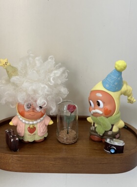 星星人怦然星动系列盲盒停车牌底座中控台摆件场景女礼物diy材料