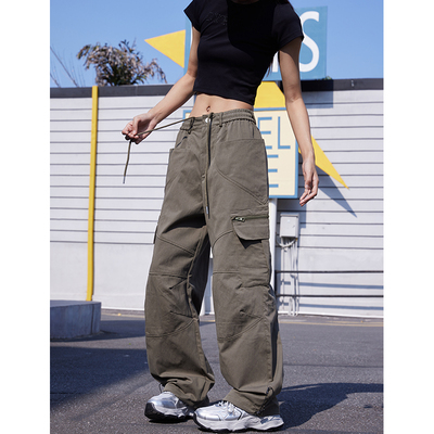 CYRM潮牌美式复古阔腿工装裤