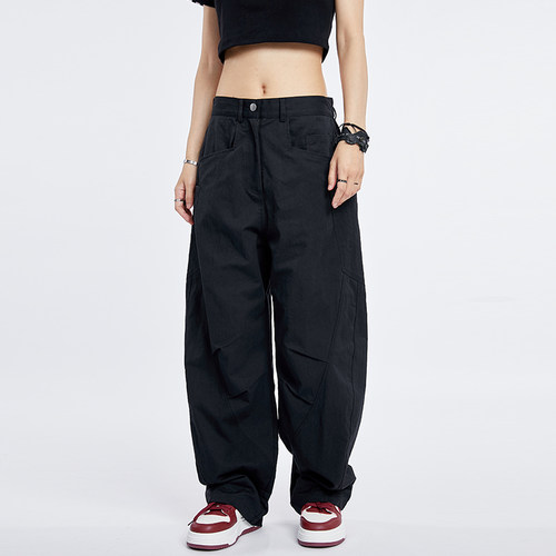 CYRM街舞潮牌美式弯刀工装裤