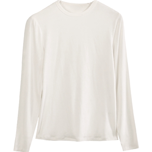 弹弹蚕丝肌肤衣】桑蚕丝莫代尔小圆领打底衫女金三塔