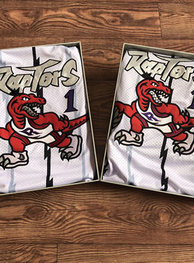 全刺绣 猛龙队1号大龙白色麦迪球衣15号卡特复古篮球服艾弗森背心