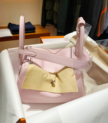 林迪包枕头包琳迪医生包老金家纯手缝蜡线进口皮H家梦幻粉