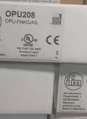 议价OPU208 OPU-FNKG/AS 易福门传感器 工控自动化配件维修