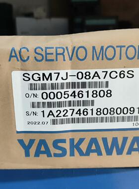 议价SGM7J-08A7C6S 安川7系750W值伺服电机维修