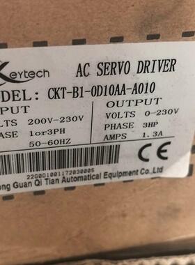 议价CKT-B1-0D10AA-A010伺服驱动 Keytech交流工控配件维修