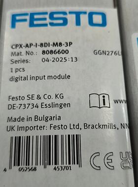 议价8086600 FESTO费斯托气动元件 正品工业自动化配件维修