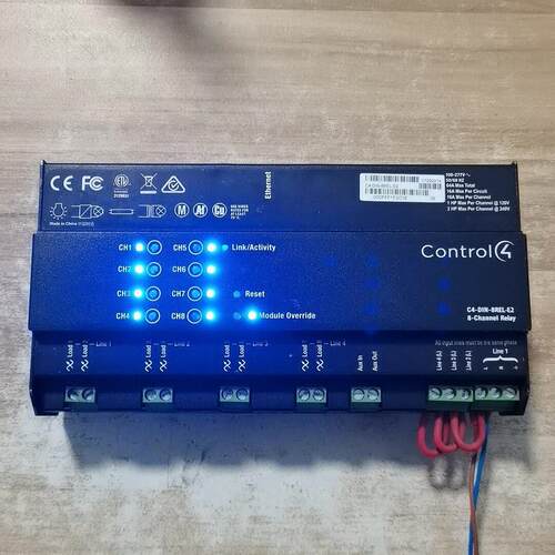议价C4-DIN-8REL-E2 8路开关量模块 Control4继电器控制模块维修