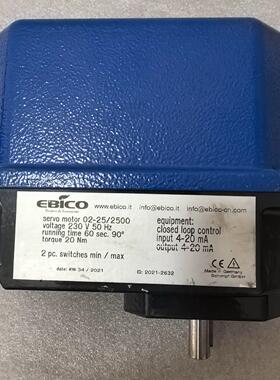 议价02-25/2500 EBICO伺服电机 230V闭环控制维修