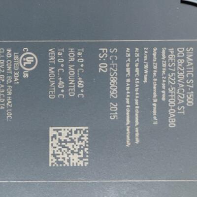 议价6ES7 522-5FF00-0AB0 PLC模块 S7-1500数字输模块维修