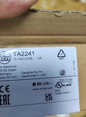 议价TA2241 传感器 IFM易福门工业工控自动化元器件维修