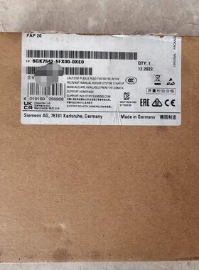 议价6GK7542-5FX00-0XE0 工控通信模块 仅开封未使用维修