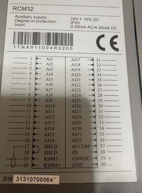 议价RCM32 ABB 工控模拟输入模块 工业自动化控制配件维修
