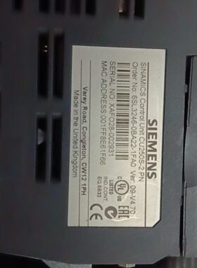 议价6SL3246-0BA22-1FA0 变频器 CU250S-2 PN控制单元维修