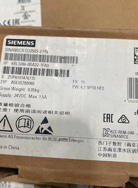 议价6SL3246-0BA22-1FA0 CU250S-2 PN 工控控制单元模块维修