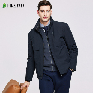 【白鹅绒】杉杉立领羽绒服男2025冬季新款加厚防风保暖防寒外套