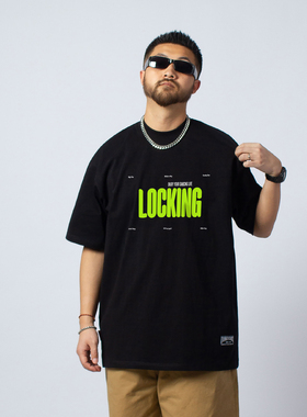 FunkyChoice街舞练功服锁舞locking休闲上衣情侣比赛宽松短袖T恤