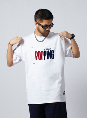 FunkyChoice新款夏季popping街舞短袖宽松街头T恤百搭舞者上衣服