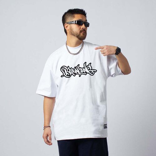 bboy印花短袖breaking