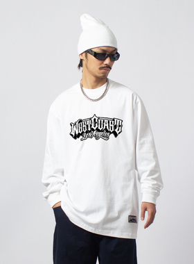 FunkyChoice美式奇卡诺字母印花chicano复古匪帮街头男女街舞打底