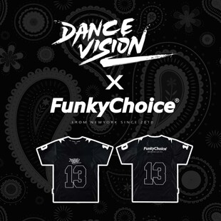DANCE VISION联名速干网眼美式风刺绣重工短袖T恤街舞popping男女