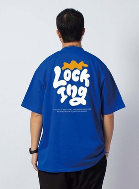 FunkyChoice美式涂鸦locking街舞短袖上衣locker穿搭比赛T恤男女