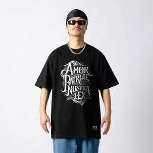 WE-FUNK/中世纪哥特大印花短袖T恤拉丁文中古vintage纯棉男女圆领