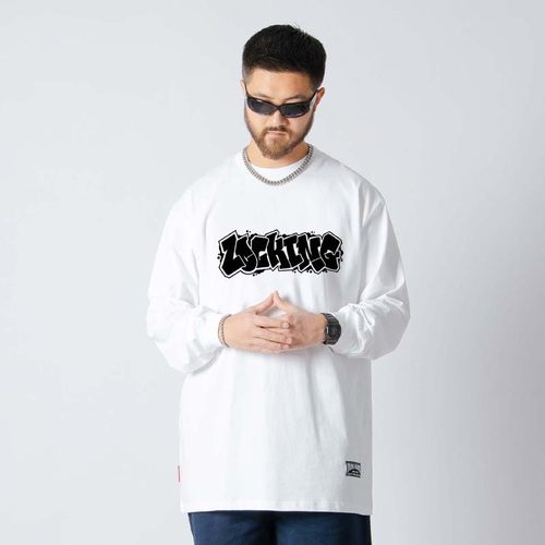 手写球衣字locking锁舞长袖T恤